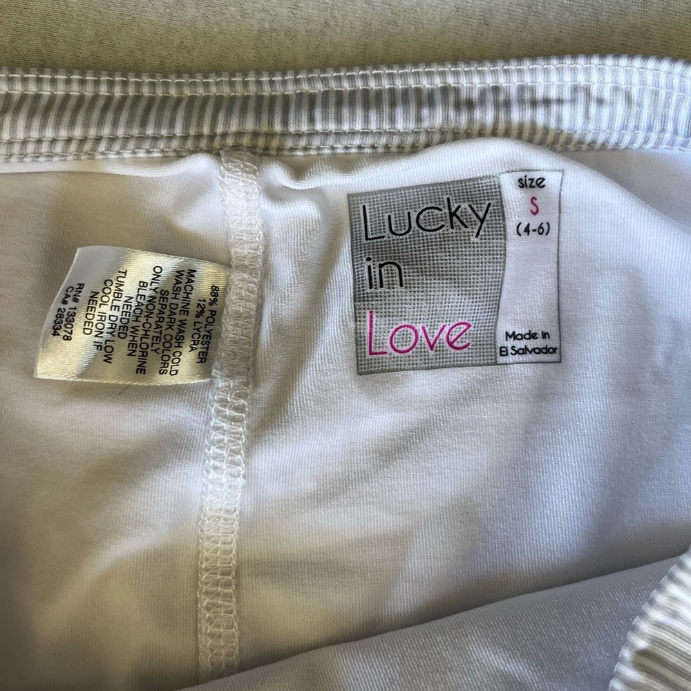 Lucky in Love Gray and Purple Mini Skirt - Picture 2 of 4